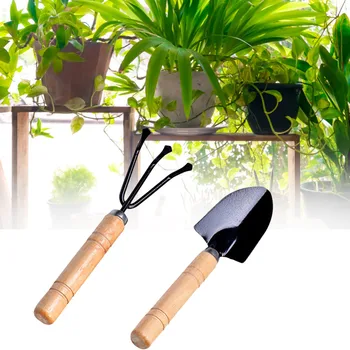 

New Arrival Carbon Steel Garden Shovel Flower Planting Shovel Garden Wooden Handle Gardening Hand Tools #5