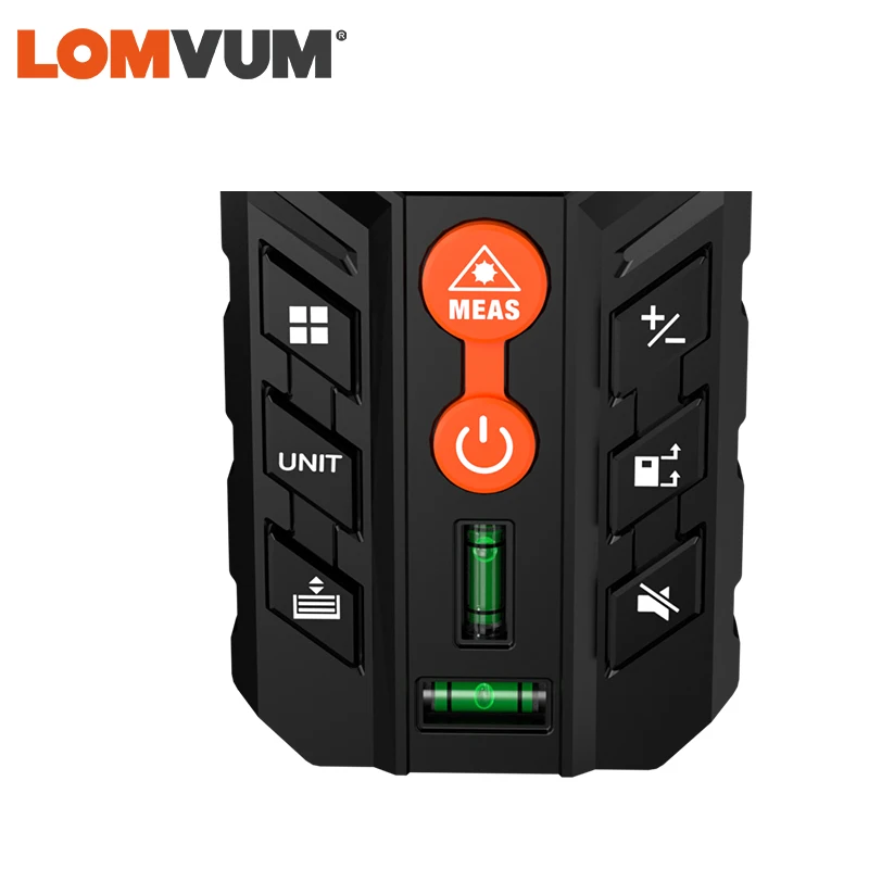 LOMVUM LV56 Handheld Laser Rangefinder Black Laser Distance Meter Digital Tape 40m 50m 120m 2 Bubbles Leveling LOMVUM LV56 Handheld Laser Rangefinder Black Laser Distance Meter Digital Tape 40m 50m 120m 2 Bubbles Leveling