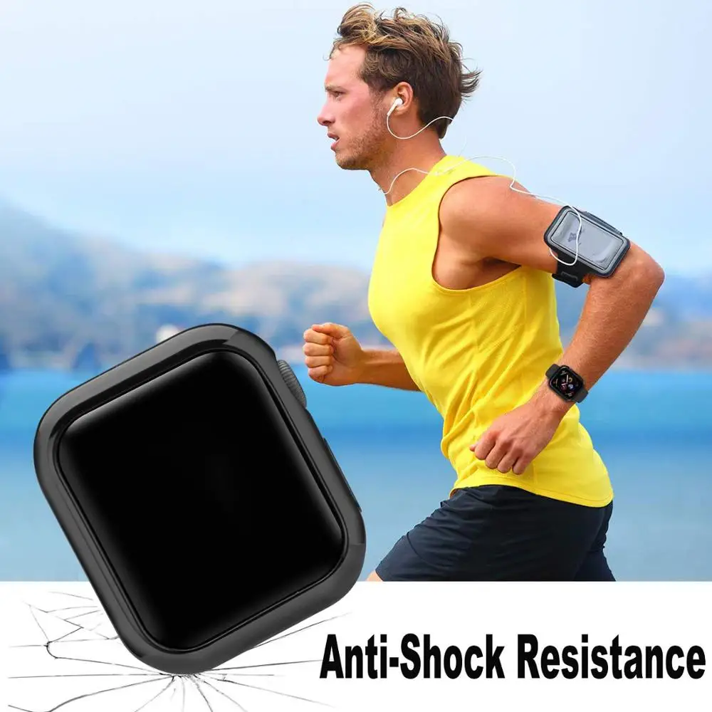 Чехол для Apple Watch 4 1/2/3 38 мм 42 мм покрытие защитный 8 цветов ТПУ тонкий мягкий для iwatch серии 4 3 2 1 40 мм 44 мм