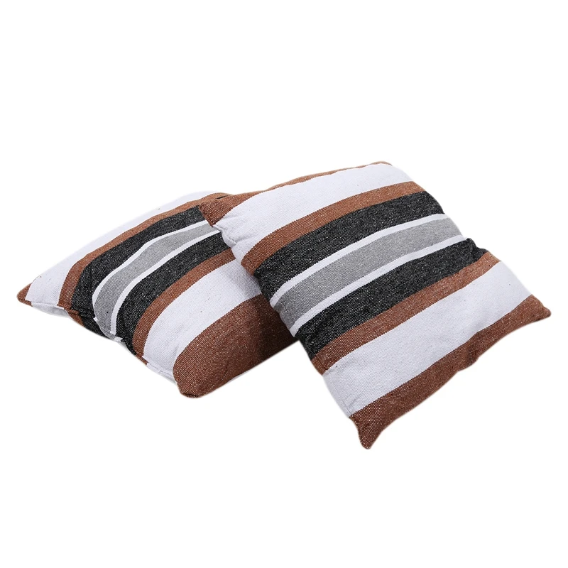  Hammock Chair Hanging Chair Swing Bed Chair Seat with 1x Hanging Rope 2 Pillows for IndoorOutdoorGa