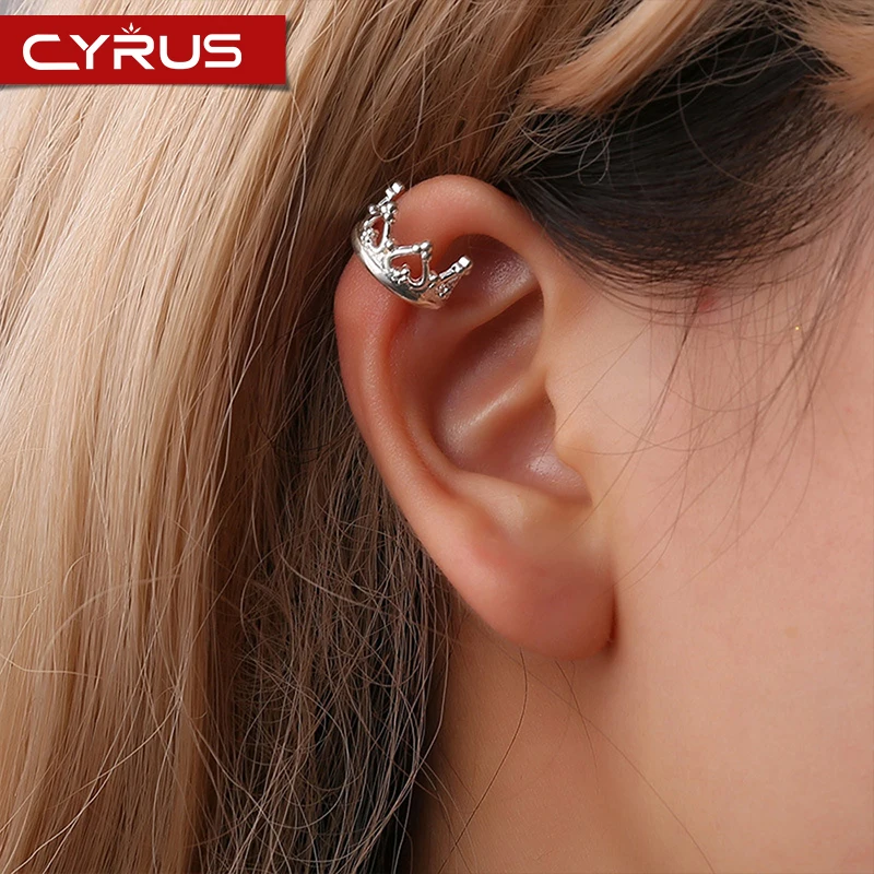 2019 корейские модные U-образные серьги-клипсы в форме короны для женщин крошечные