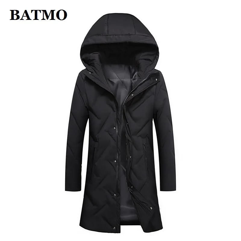 BATMO Новое поступление Зима 90% белые куртки с капюшоном на утином пуху мужские зимние теплые куртки с капюшоном Большие размеры 1918