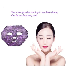 Rose Quartz Jade Face Mask Cold Therapy Facial Mask Natural Amethyst Jade Sleeping Masks Face Cooling Facial Mask Tool Rose Quartz Jade Face Mask Cold Therapy Facial Mask Natural Amethyst Jade Sleeping Masks Face Cooling Facial Mask Tool