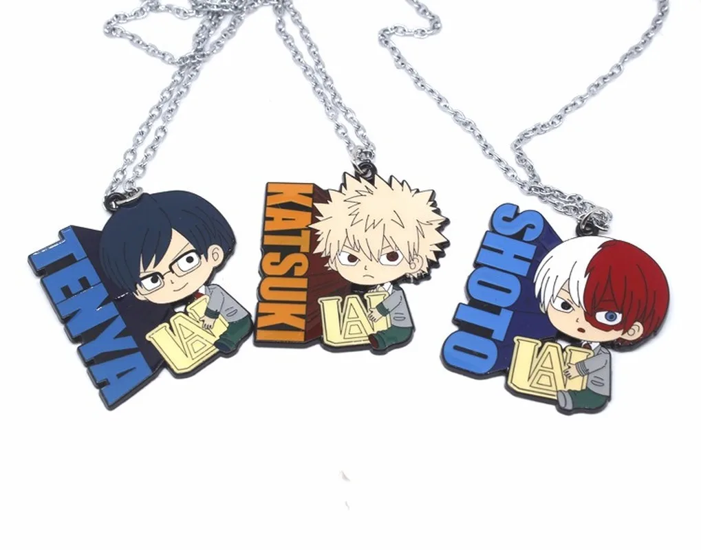 Брелок для ключей с аниме My Hero Academy Bakugou Katsuki Iida Tenya Todoroki Shoto Kirishima Eijiro Midoriya Izuku
