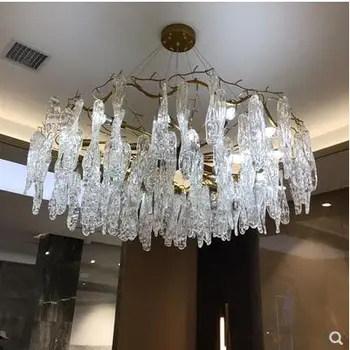 

Post-modern light luxury model room showroom designer living room bedroom tree branch American iron sales department crystal cha