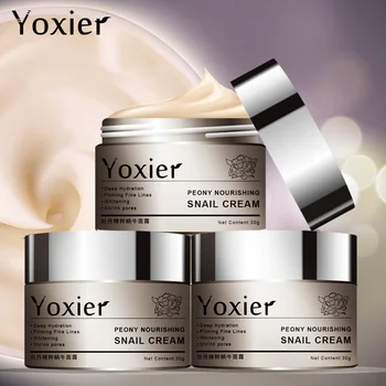 

Yoxier Peony Nourishing Snail Cream Anti-Aging Face Cream Wrinkle Whitening Moisturizing Oil Control Skin Care