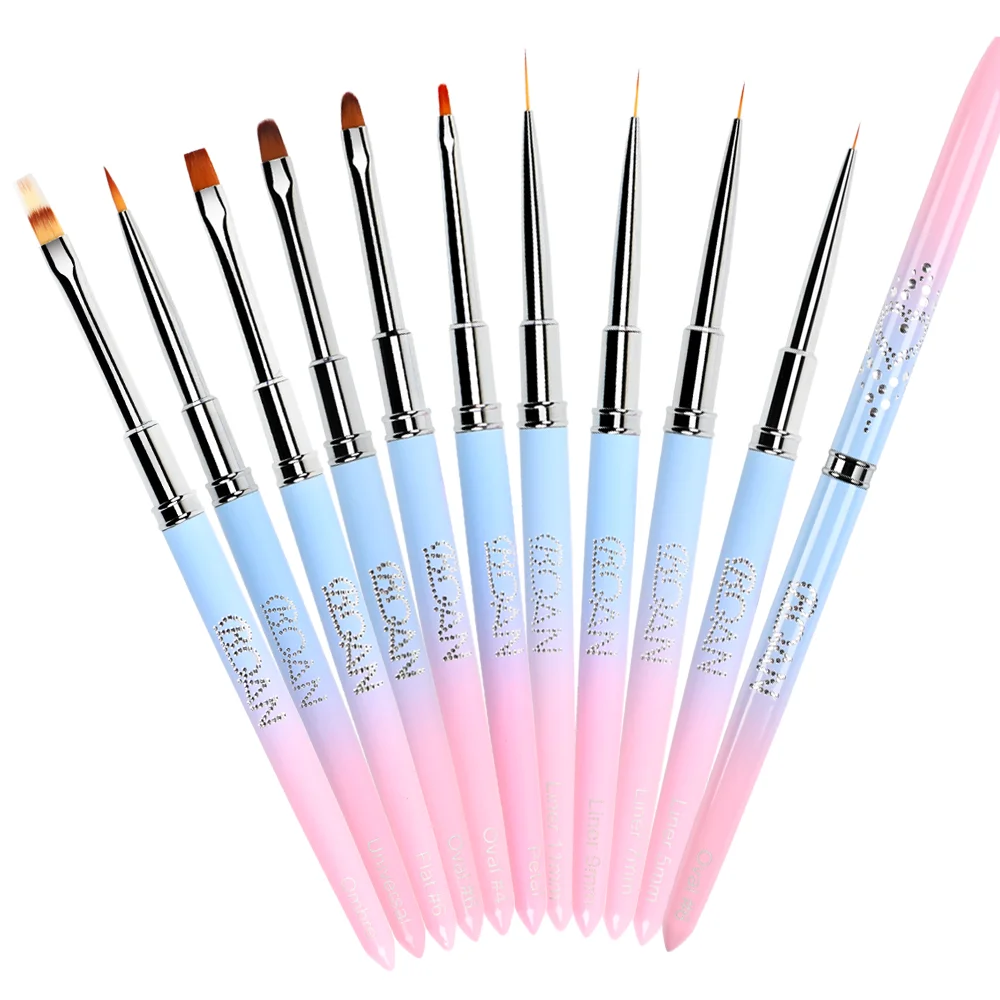 BQAN #4#6 Nail Brush Oval Brush Nail Art Nail Art Painting Drawing Brush Beauty Nail UV Gel Drawing Painting Pen Manicure Tools 2