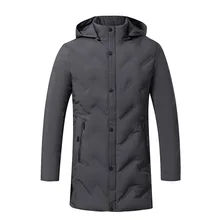 Новая мужская зимняя куртка, мужское хлопковое Стеганое пальто среднего возраста, толстое ветрозащитное теплое высококачественное хлопковое длинное пальто, парки