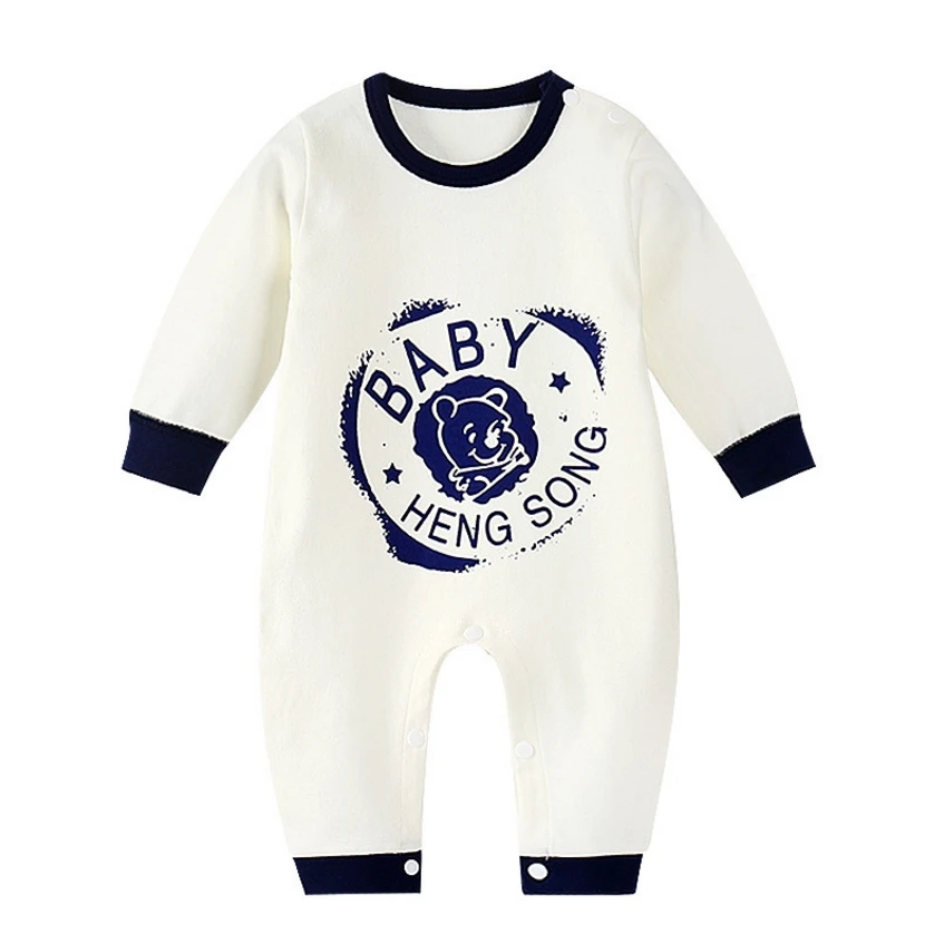 Newborn Baby Winter Cute Cartoon Cotton Clothes Baby Boys Girls Rompers Long Sleeve Clothing Overalls Costumes Jumpsuit Bamboo fiber children's clothes