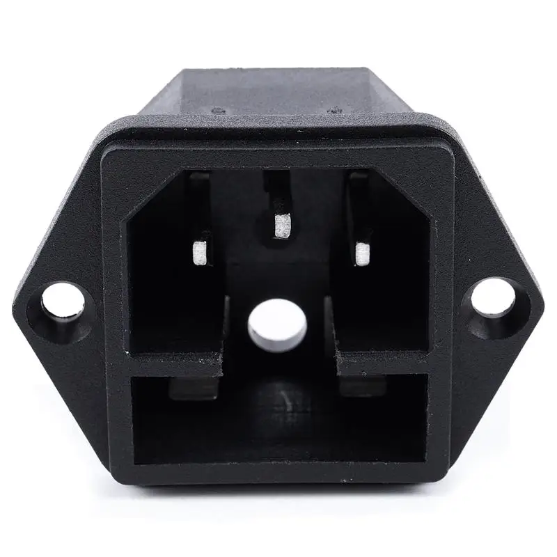 

2IEC 320 C14 Male Type Plug Screw Panel Connector w Fuse Holder