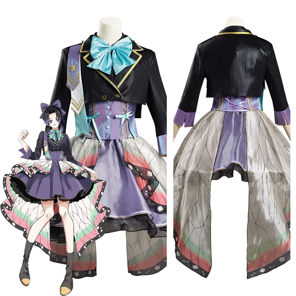 Anime Demon Slayer Kochou Shinobu Cosplay Costume Lolita Dress Kimono  Outfits Halloween Carnival Suit Re-creation Design - Cosplay Costumes -  AliExpress