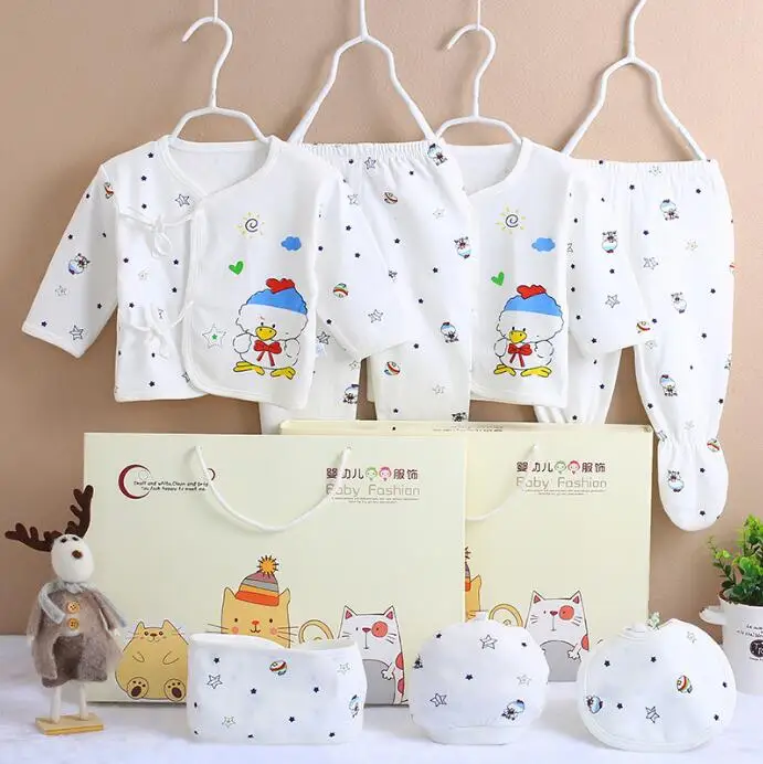Для детей 0-3 лет, M для Костюмы комплекты для новорожденных, одежда для маленьких мальчиков и девочек; одежда для малышей; комплект одежды из хлопка 7 шт./компл