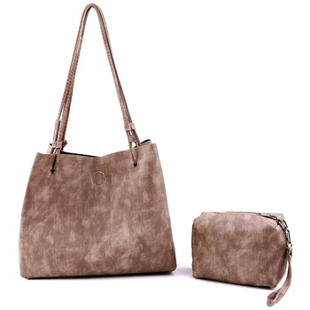 

Girl Composit Bag Set 2pcs Female luxury handbags women Shoulder Bags Casual Totes Handbag Soft Leather Lady's Clutch Bag