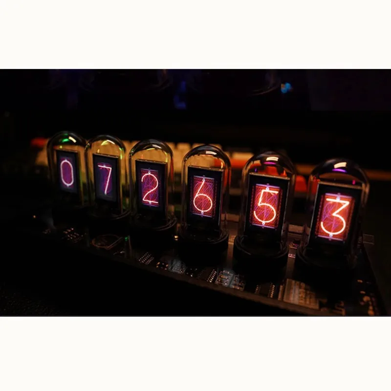 EleksTube IPS RGB full-color pseudo glow tube clock, the gate of the stone of destiny. Birthday gift, christmas gift