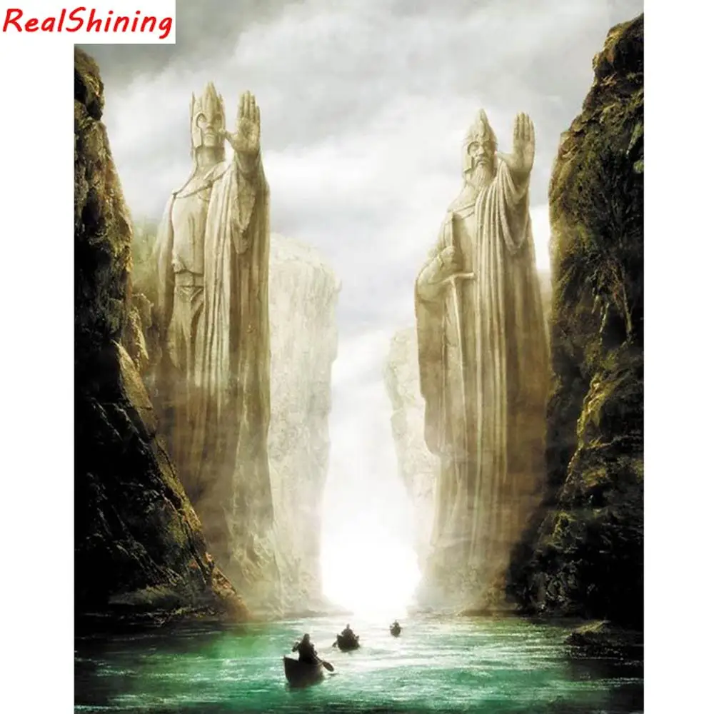 

5D Diy Diamond Painting Cross Stitch full Square/round Diamond Embroidery Lord of the Rings picture for room Decor H2395
