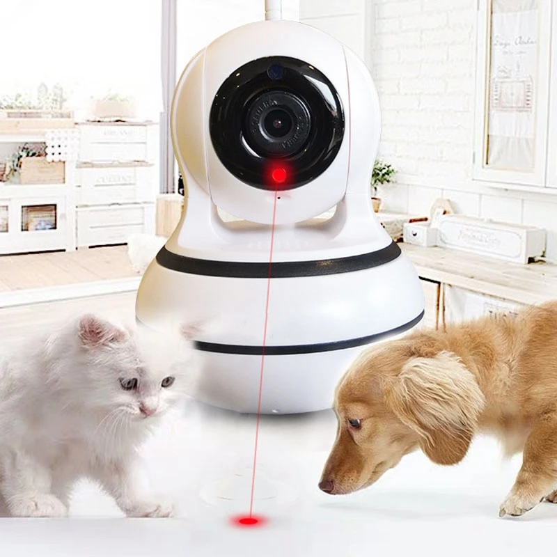Creative Cat Pet Led Funny Toy Intelligent Automatic Cat Sports Training Entertainment Toys Multi-Angle Adjustable Monitor Cat U