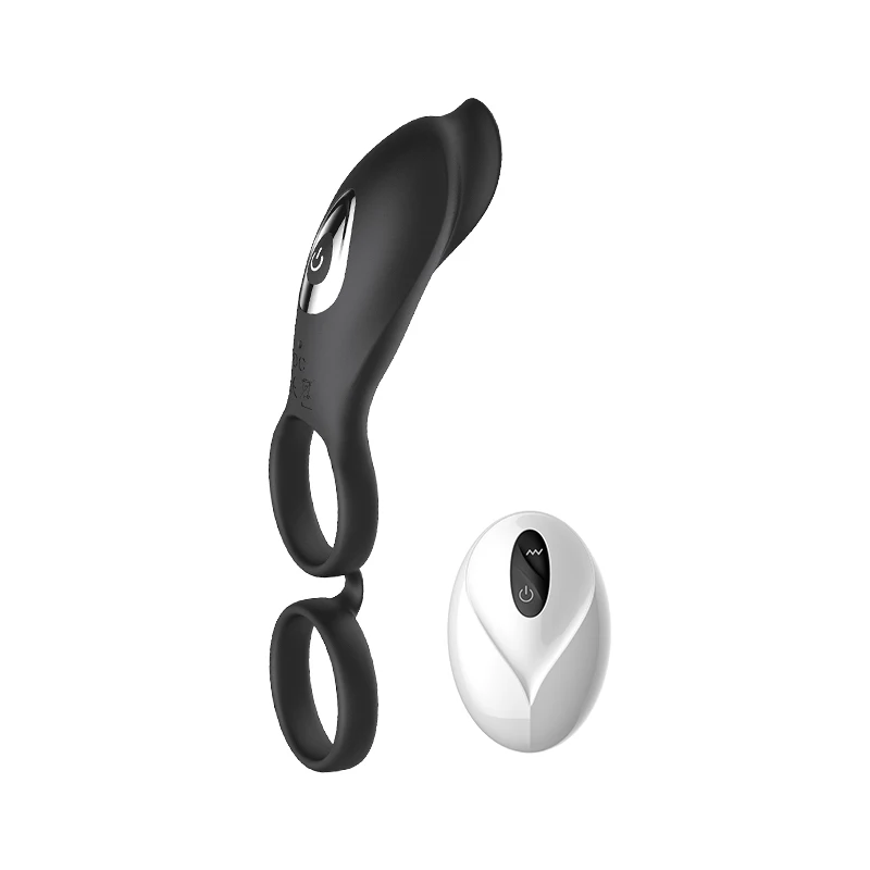 Двойные Кольца для пениса с дистанционным управлением вибраторы кольцо мужчин