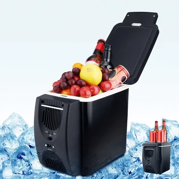 

12V 45W 6L Mini Fridge 2 in 1 Free-Standing Less Noise Car Refrigerator Warmer Portable for Cars Home Camping