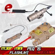 Элемент страйкбол surefir M300 MINI Wapen light IR Laser PEQ 15 Rifle Arma двойной контроль лазерный прицел тактический фонарик для оружия