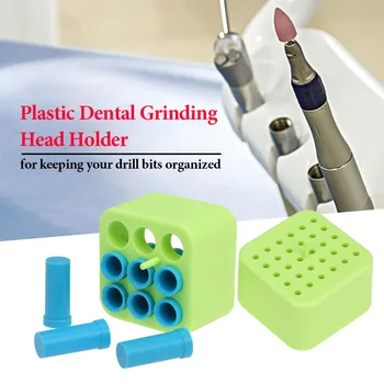 

Dental Grinding Head Holder Dental Bur Stand Organizer Container Dental Drill Bit Holder Multi-functional Grinding Head Holder