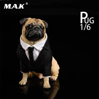 

For Collection 1/6 Scale Scene Accessories JXK018 Pug Dog Frank Pet Animal Statue Model for 12" Action Figure