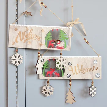 

Christmas Sign Wall Dooor Have Yourself a Merry Little Christmas Wood Plank Design Hanging Sign Holiday Door Decoration