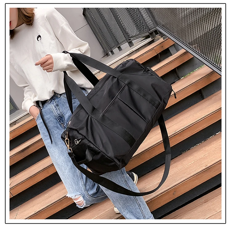Aoheng Goedkope водонепроницаемый Оксфорд Vrouwen Sporttas met Schoenen Compartiment voor Sport Zwemmen Reizen fitness Duffels Roze