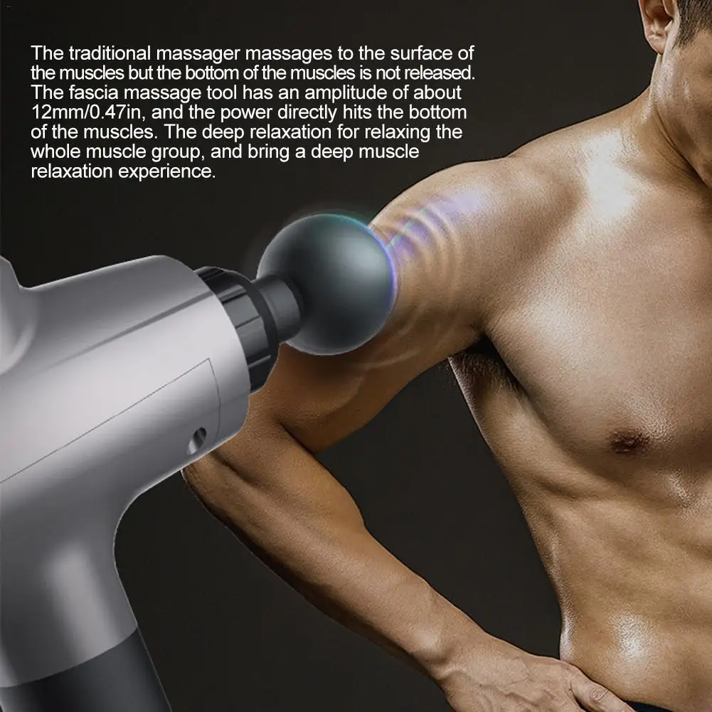 Muscle Massage Gun Deep Tissue Massager Therapy Gun Exercising Muscle Pain Relief Body Shaping Fitness Body Relaxation