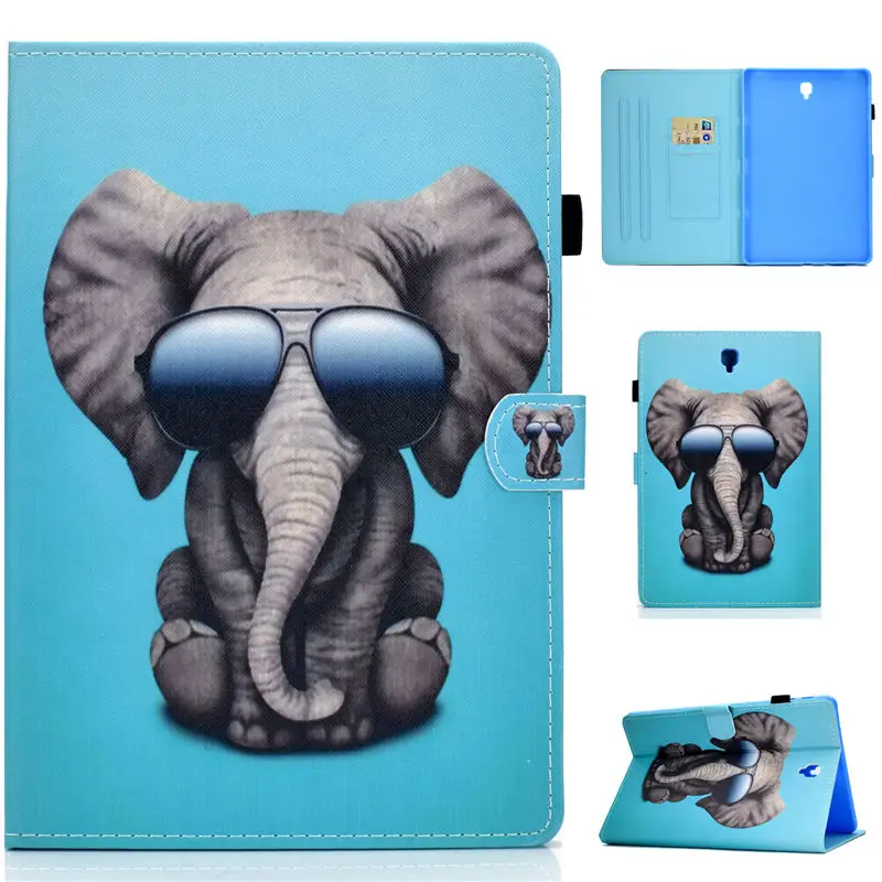 S037 Для Samsung Galaxy Tab S4 10,5 чехол T830 T835 SM-T830 SM-T835 умный чехол Funda мультфильм Кот Флип Стенд Капа оболочки кожи+ подарок - Цвет: S037