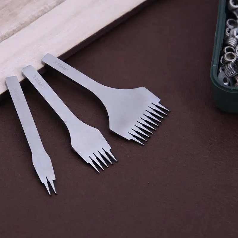 3 шт. DIY Европа наклонная плоская резка французский кожаный перфоратор набор инструментов