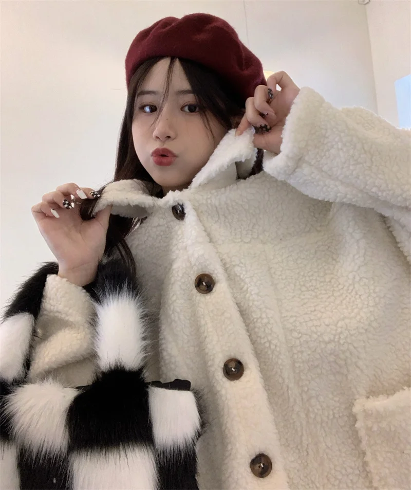 2021 Winter Thicken Warm Jacket Women Casual Fashion Lamb Wool Coat Comfortable Loose Jacket Women cardigan for women