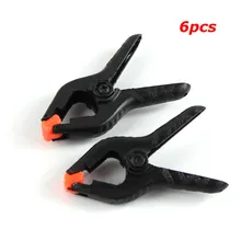 New 6PCS Hard Plastic Micro Spring Clamps Set DIY Tools Grip Clips Drop ShipDrop ship цена New 6PCS Hard Plastic Micro Spring Clamps Set DIY Tools Grip Clips Drop ShipDrop ship цены онлайн
