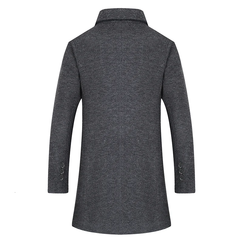 10XL 8XL 6XL Зимняя шерстяная куртка, мужское высококачественное шерстяное пальто, повседневное приталенное шерстяное пальто с воротником, мужское длинное хлопковое пальто с воротником