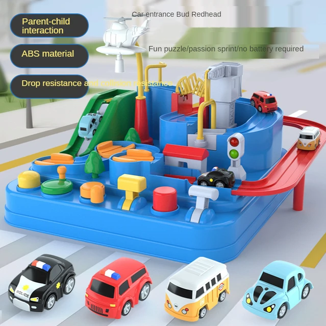 Jouets de voiture de course pour enfants, jeu de construction de piste  coulissante de Parking pour garçons, Break Through The Big Adventure -  AliExpress