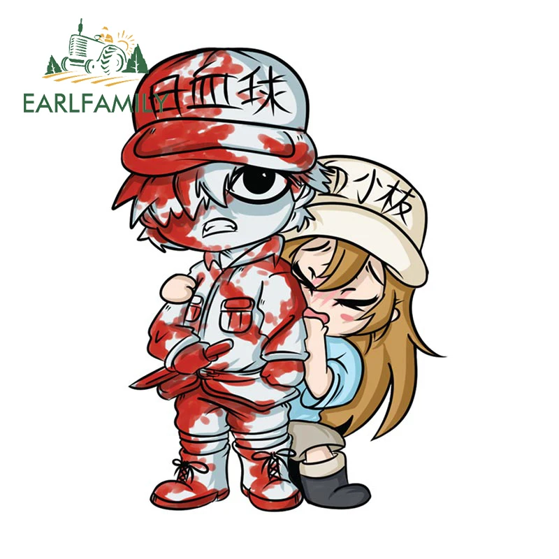 EARLFAMILY 13 см x 10 9 для клеток на работе автомобильные наклейки аниме автофургон