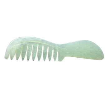 

Natural Jade Scraping Comb Massage Head Soothing Nerve Jade Spa Massage Comb