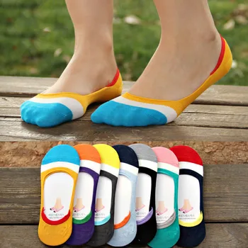 

2020 new 10 pieces = 5 pairs New summer slipper socks,nice sock slippers silicone invisible non-slip female socks women socks