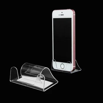

Universal Center Console Car Phone Holder Mini Transparent Invisible Bracket One-Handed Pick Place Easy Operation Car Decoration