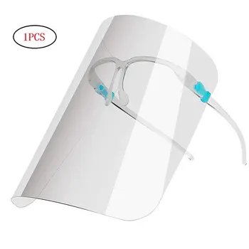 

New Material Full Face Double-Sided Protective Mask Fashion Safety Mask Lengthened Arc Design Anti-Fog Masks