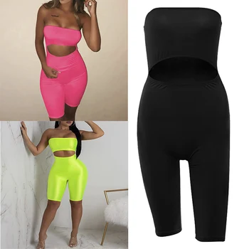 

Bodysuit Neon Jumpsuit Hot Neon Bodysuit Jumpsuit Women Bodycon Rompers Sexy Backless Sleeveless