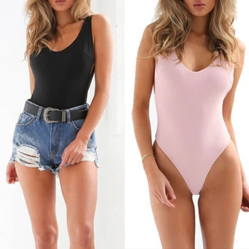 

Women V Neck Backless Bandage Tie Knot Solid Color One-piece Swimsuit Swimwear U90E