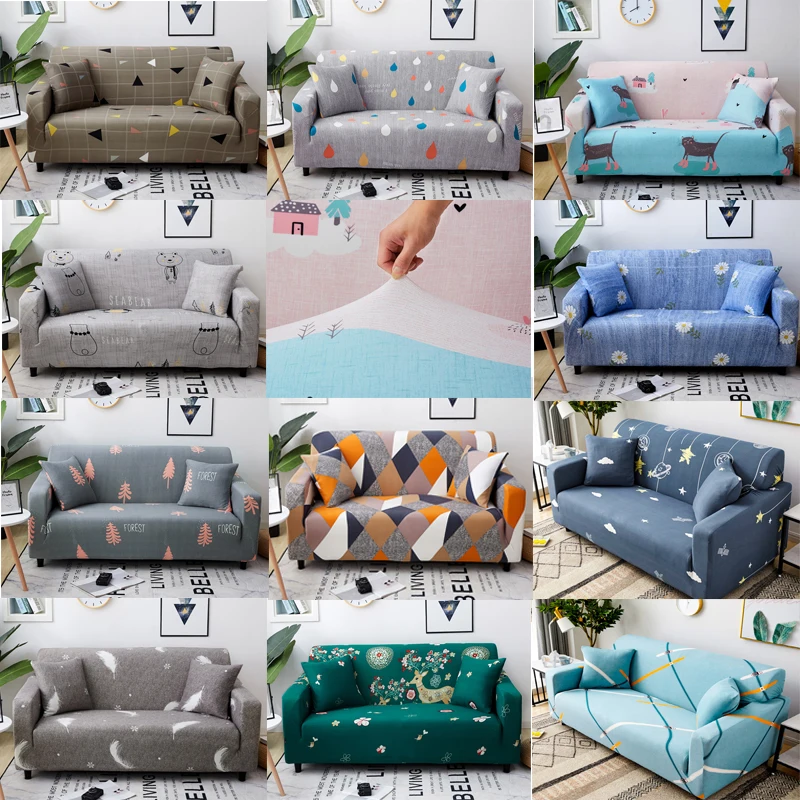 

Nordic Style Slipcovers Sofa Cover Cotton Elastic Sofa Cover for Living Room Couch Cover Sofa Towel Single/Two/Three/Four-seater