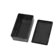 1 шт. пластиковая коробка для электронных проектов, черный корпус, чехол для инструментов, коробка для хранения электроприборов 100x60x25 мм