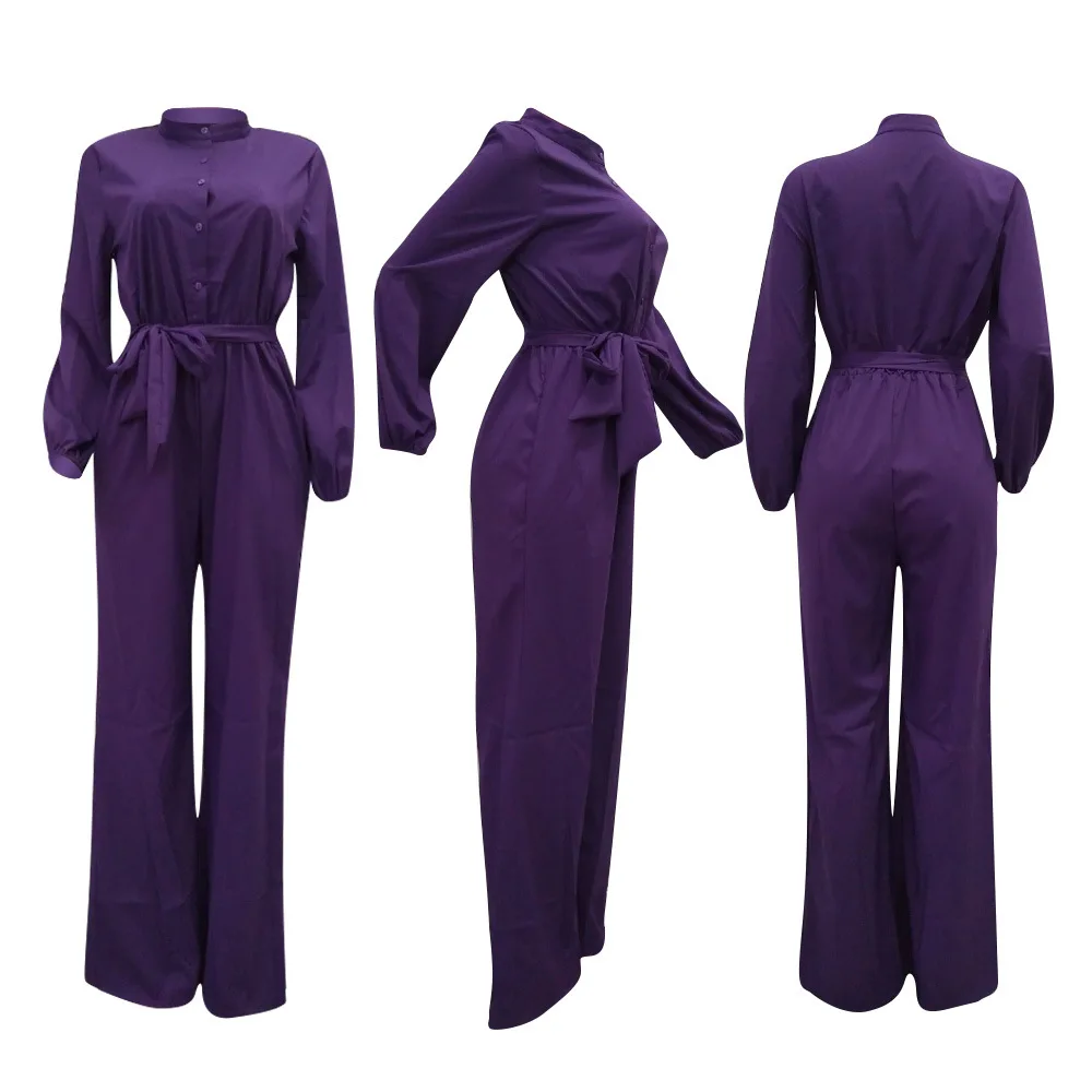 Adogirl однотонный Женский Повседневный свободный строгий комбинезон с V образным