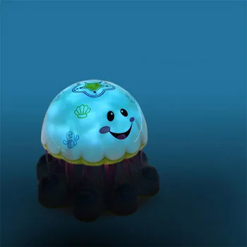 

Baby Infant Electronic Jellyfish Shape Light Music Story Telling Educational Toy Intelligent Robot with Universal Wheel Kid Toy