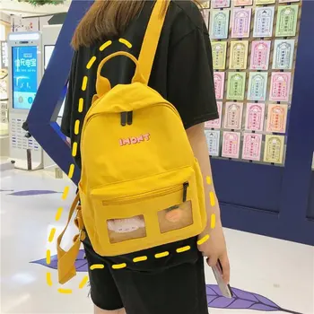 

School Mini Backpacks Women 2020 New Fashion Female Shoulder Bags Students Cute Cartoon Small Clear Backpack for Teenage Girls