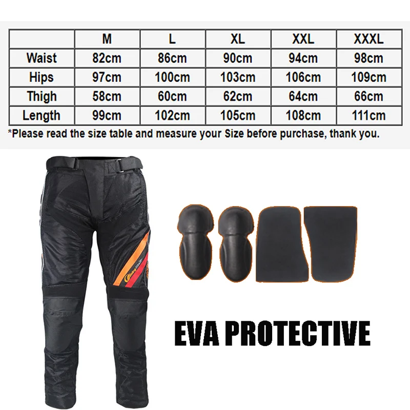New Motorcycle Pants Motocicleta Motocross Pantalon Moto Trousers Men HP10 Racing with 2pcs Protective Knee Pads|racing pants|motocross