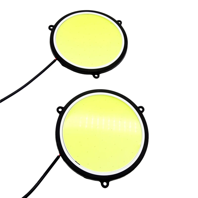 

Auto Car DRL Daytime Running Lights Round Shape White LED Car DRL Waterproof Light 12V DC 90mm Running Lamps
