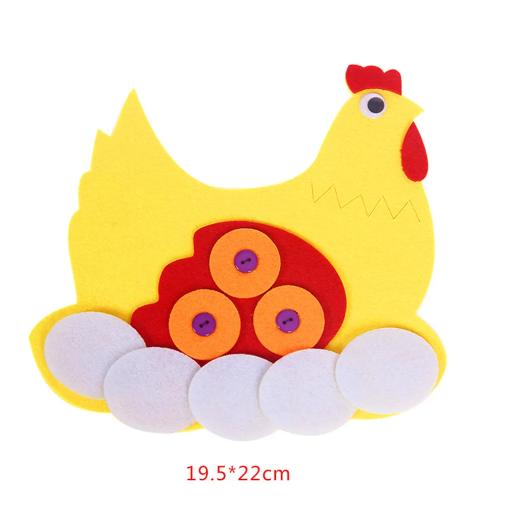Zipper Button Teaching Kindergarten manual Diy Weave cloth Early Learning Education Handmade Montessori funnyToy Teaching Unisex - Цвет: chick