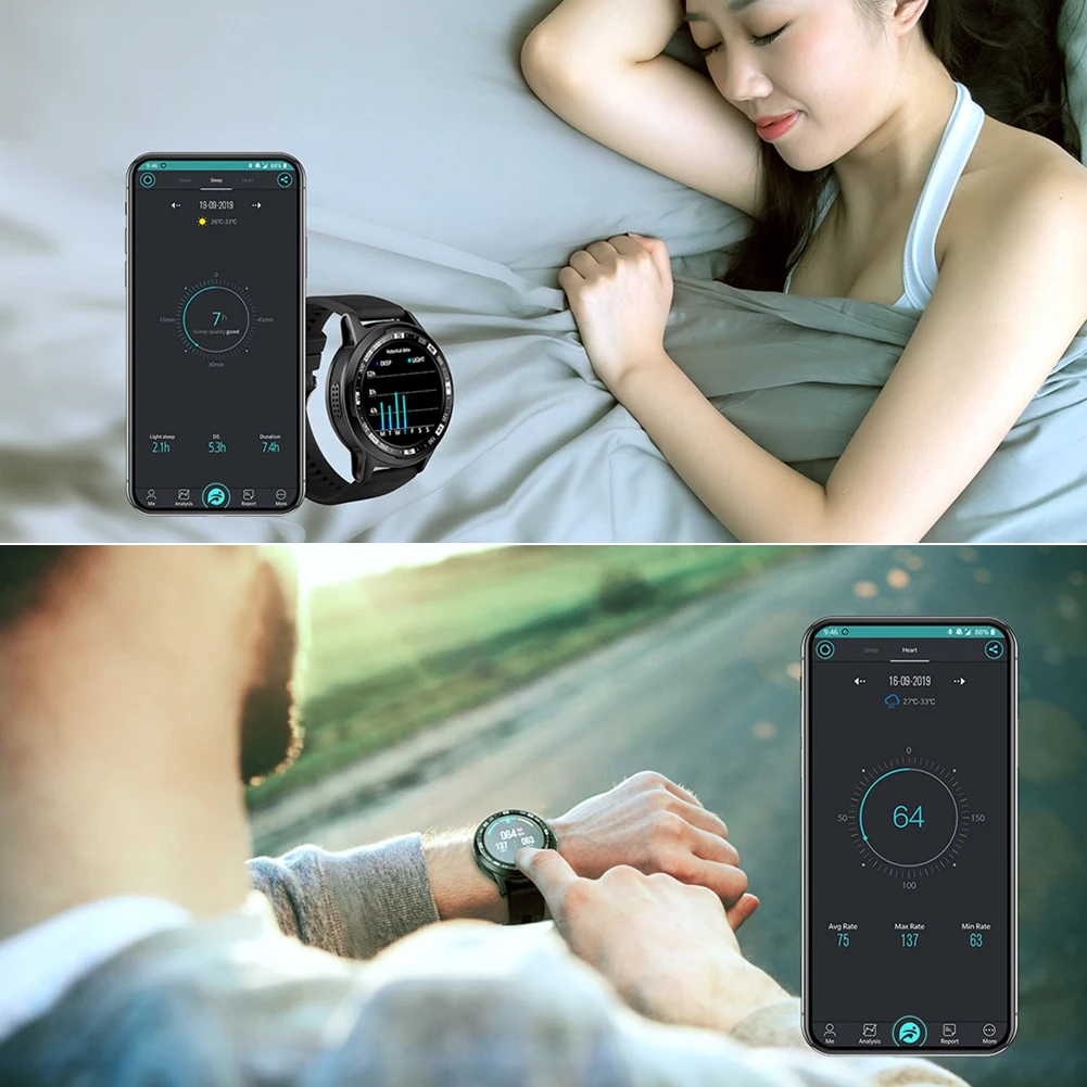 SKY 3 gps спортивные Смарт-часы IP67 Водонепроницаемый Bluetooth фитнес-трекер альпинистские умные часы для IOS Android телефон шагомер